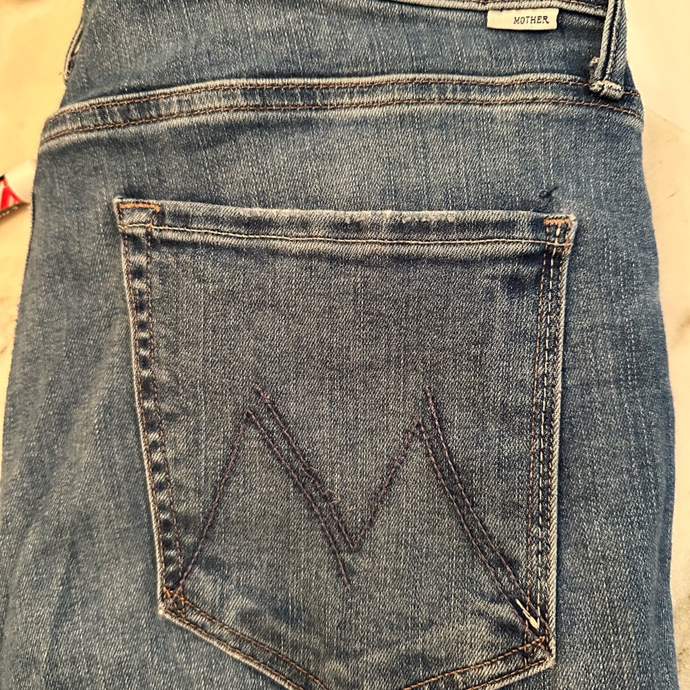 MOTHER Blue Ankle & Cropped Jeans